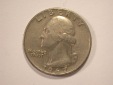 12044 USA  1/4  Dollar  1967  in vz