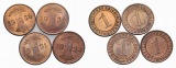 Deutsches Weimarer Republik, 4 Kleinmünzen
