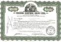Canada Trans Empire Oils Ltd div. shares 1953 Mittelvignette Ölturm davor un