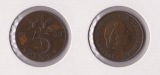 Niederlande 5 Cent 1969 <i>Juliana</i> **privy mark cock**