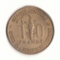 10 Franc Zentralafrikanische Staaten 1967 (G339)