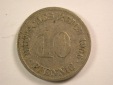 13005  KR   10 Pfennig  1906 A  in  sehr schön