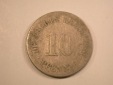 13007  KR  10 Pfennig  1876 F in schön