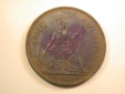 13008 England Grossbritanien  1 Penny große Kupfermünze von ...