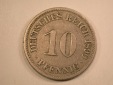 13009 KR  10 Pfennig  1890 A  in s-ss