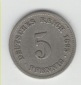 5 Pfennig  Deutsches Reich 1895 F(Kaiserzeit)(k158)