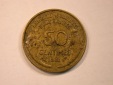 13205 Frankreich 50 Centimes 1931 Morlon in ss