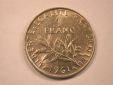 13205 Frankreich  1 Franc  1961  Semeuse  in ss++