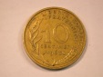 13205 Frankreich  10 Cenimes von 1963 in ss/ss+