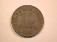 13403  Kaiserreich  10 Pfennig  1917 Ersatzmünze Zink  ss  Or...