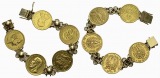 Raugewicht Armband 50,6 g, davon 35,85 g Feingold (Münzen)