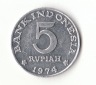 5 Rupiah Indonesien 1974 (G578)