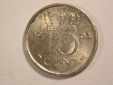 14004 Niederlande  10 Cent 1964 in vz/vz+ Orginalbilder