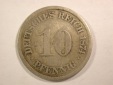 14301 KR 10 Pfennig 1874 A in schön Orginalbilder