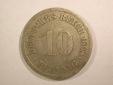 14301 KR 10 Pfennig 1898 D in ss Orginalbilder