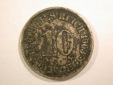 14301 KR 10 Pfennig 1903 A geschwärzt, in ss+ Orginalbilder