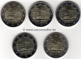 5x 2 Euro Gedenkmünze 2014...Niedersachsen...A/D/F/G/J