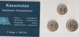 Kasachstan Minikursmünzsatz 1 + 2 + 5 Tenge UNC