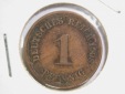 14302 KR 1 Pfennig 1908 F in ss+ Orginalbilder