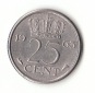25 Cent Niederlande 1963 (H160)