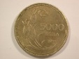 14007 Türkei  5000 Lira 1992 in ss+ Orginalbilder