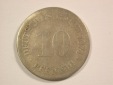 14011 KR  10 Pfennig 1874 E in schön Orginalbilder