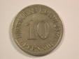 14011 KR  10 Pfennig 1876 C in ss+ Orginalbilder