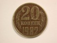14012 Russland/UDSSR 20 Kopeken 1982 in ss Orginalbilder