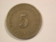 14013 KR  5 Pfennig 1888 D in fast vz  Orginalbilder