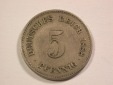 14013 KR  5 Pfennig 1888 E in ss+/ss-vz  Orginalbilder