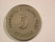 14013 KR  5 Pfennig 1888 F in f.ss  Orginalbilder