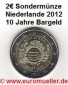 2 Euro Sondermünze 2012...10 J. Bargeld