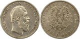 0363 Württemberg 5 Mark 1874 schön   sehr schön