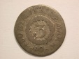 15101 Sachsen Meiningen  3 Kreuzer 1808 in s-ss R!  Orginalbilder