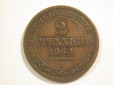 15102 Sachsen 2 Pfennig 1864 B in ss+   Orginalbilder