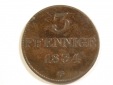 15102 Sachsen 3 Pfennig 1834 G in ss-vz Rdf  Orginalbilder