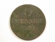 15102 Sachsen 3 Pfennig 1831 S in vz/vz-st alte Patina  Orgina...