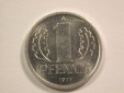 15103 DDR 1 Pfennig 1977 in vz-st  Orginalbilder