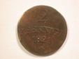 15105 Sachsen-Weimar-Eisenach  2 Pfennig 1821 in s-ss  Orginal...