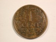 15001 Niederlande  1 Cent 1922 in ss-vz  Orginalbilder