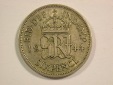 15001 Großbritannien 6 Pence 1944 in f.vz  Orginalbilder
