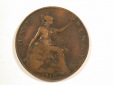 15002 Grossbritannien  1 Penny 1910 in schön, geputzt Orginal...