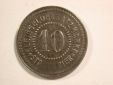 15108 Trier 10 Pfennig  in Eisen Stempeldrehung vz-st  Orginal...