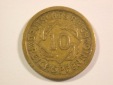 15110 Weimar 10 Reichspfennig 1925 F in ss   Orginalbilder