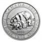 Canada 2015   Polarbär mit Jungen 1,5 oz Silber