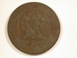 15007 Frankreich  5 Centime 1854 in f.s, Rdf. Orginalbilder