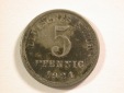 15008 KR  5 Pfennig 1921 E in vz/vz+  Orginalbilder