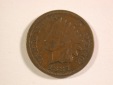 15112 USA  1 Cent 1887 in vz (XF-AU)  Orginalbilder