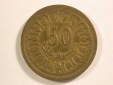 15013 Tunesien 50 Millim 1960 in ss+  Orginalbilder