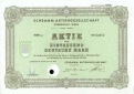Schramm Aktiengesellschaft Inhaber-Aktie DM 1.000,- Begeben in Offenbach 07.